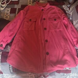 JODIFL Vibrant Pink Utility Jacket